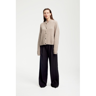 Alpha short Cardigan - Sand -0