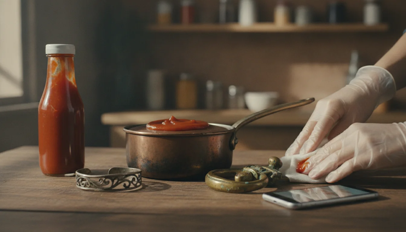 Ketchup i stedet for dyre pastaer: blankt metal på 15 minutter