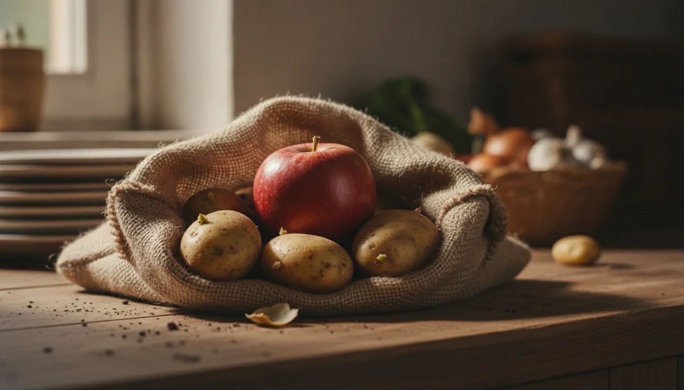 Denne ene frugt i din kartoffelsæk stopper den hurtige spiring