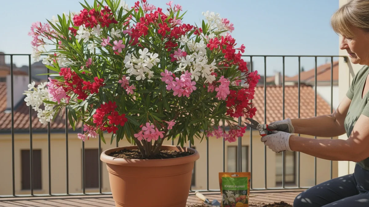 Sådan får du en oleander fuld af blomster i år: 5 trin, der virker