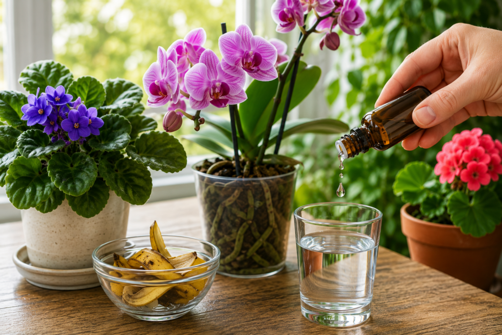 Et par dråber i vandet kan få dine stueplanter til at trives igen