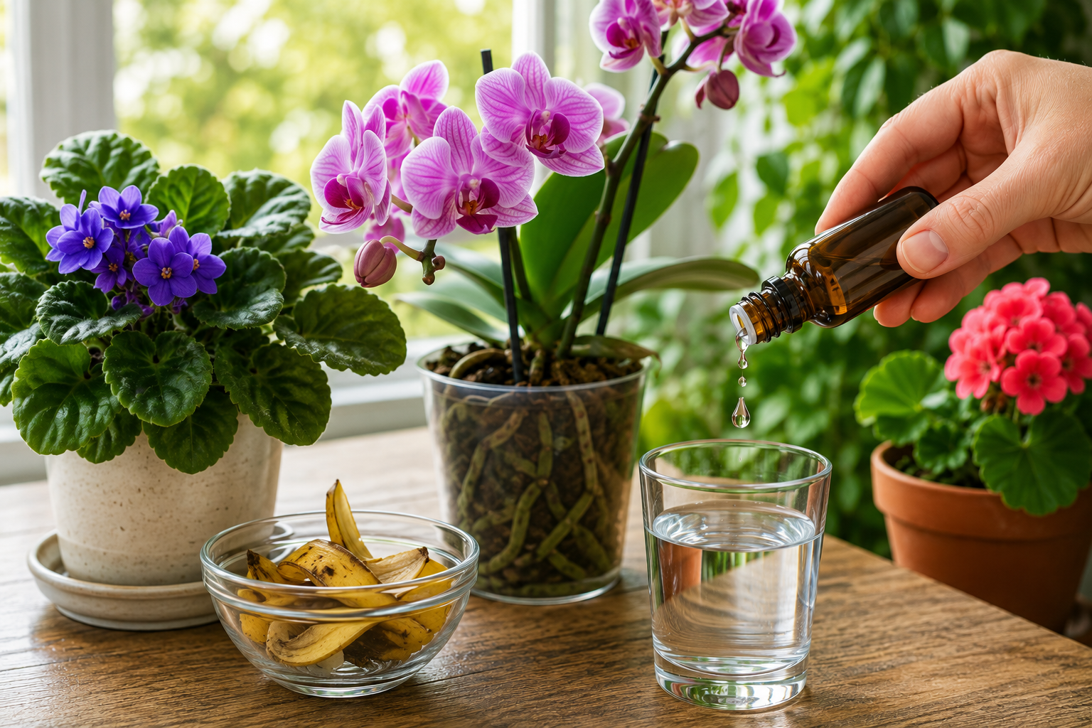 Et par dråber i vandet kan få dine stueplanter til at trives igen