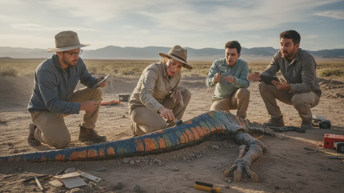 Nyt fund i Montana: ung diplodocus havde farverig hud