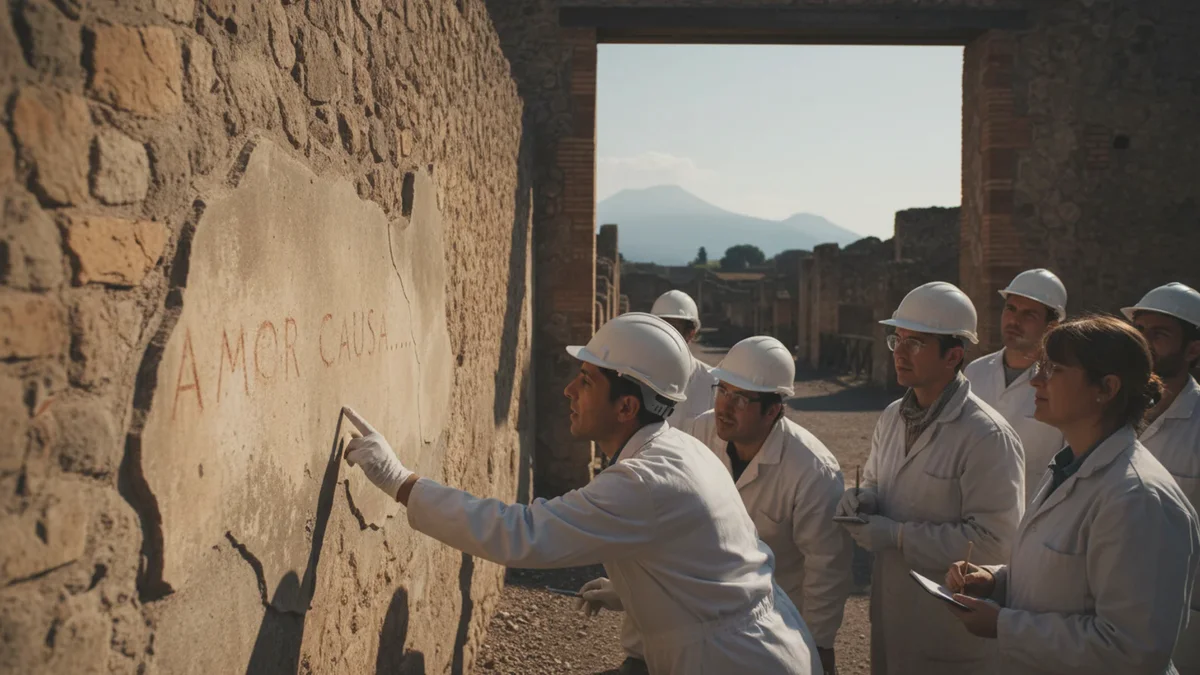 Ny indskrift fra Pompeji afslører kærlighedserklæring fra næsten to tusind år siden