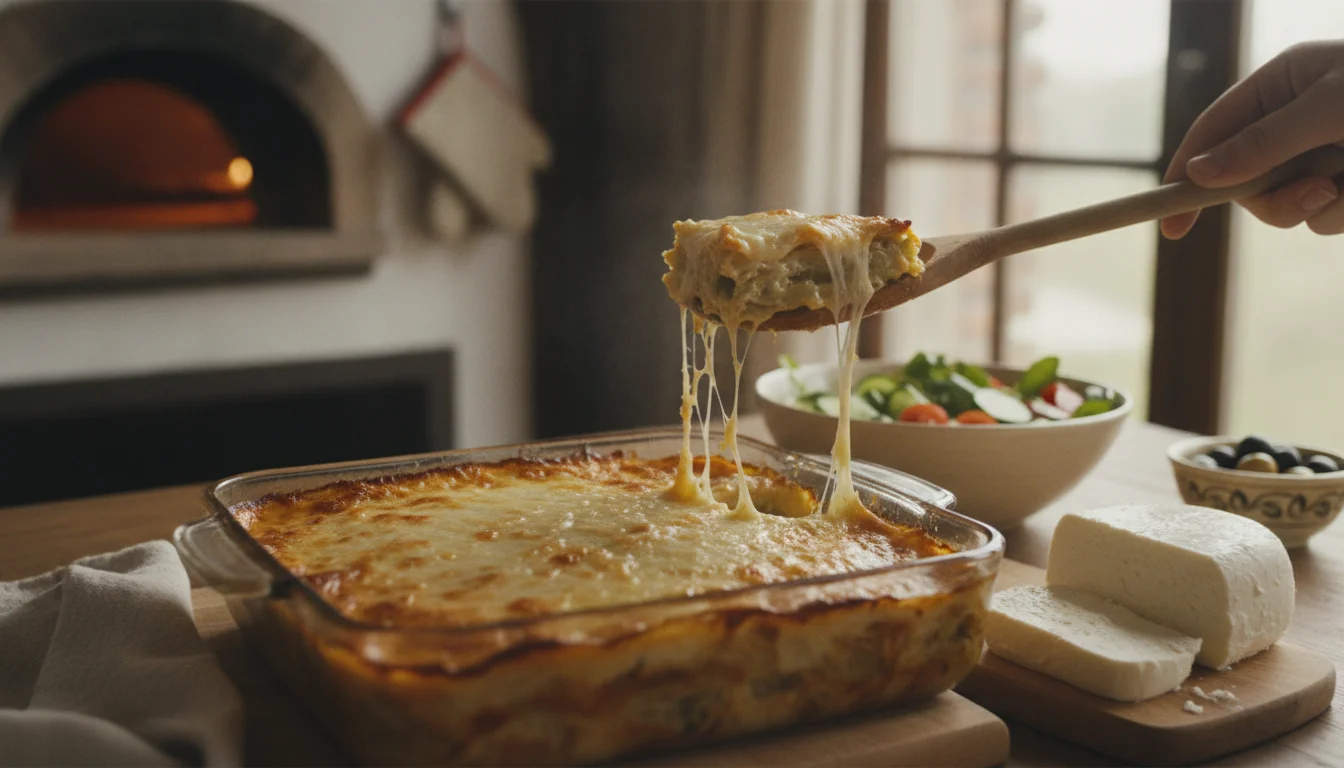Denne ost har halvt så mange kalorier som mozzarella. Ideel til lette ovnretter