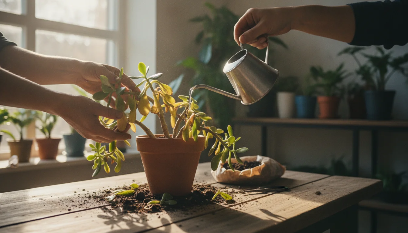 Redning af Crassula: Få en næsten død plante til at stråle igen