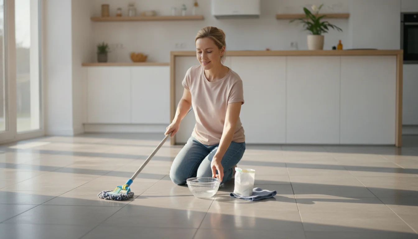 En simpel køkkeningrediens giver matte klinkegulve glansen tilbage
