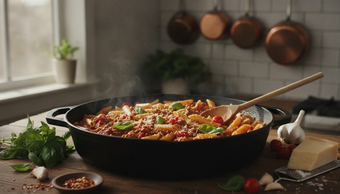 Ny madtrend: Tilbered pastaen direkte i saucen og spar halvdelen af tiden