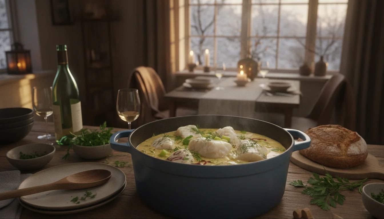 Denne vintermiddag i én gryde laves i forvejen for en rolig aften