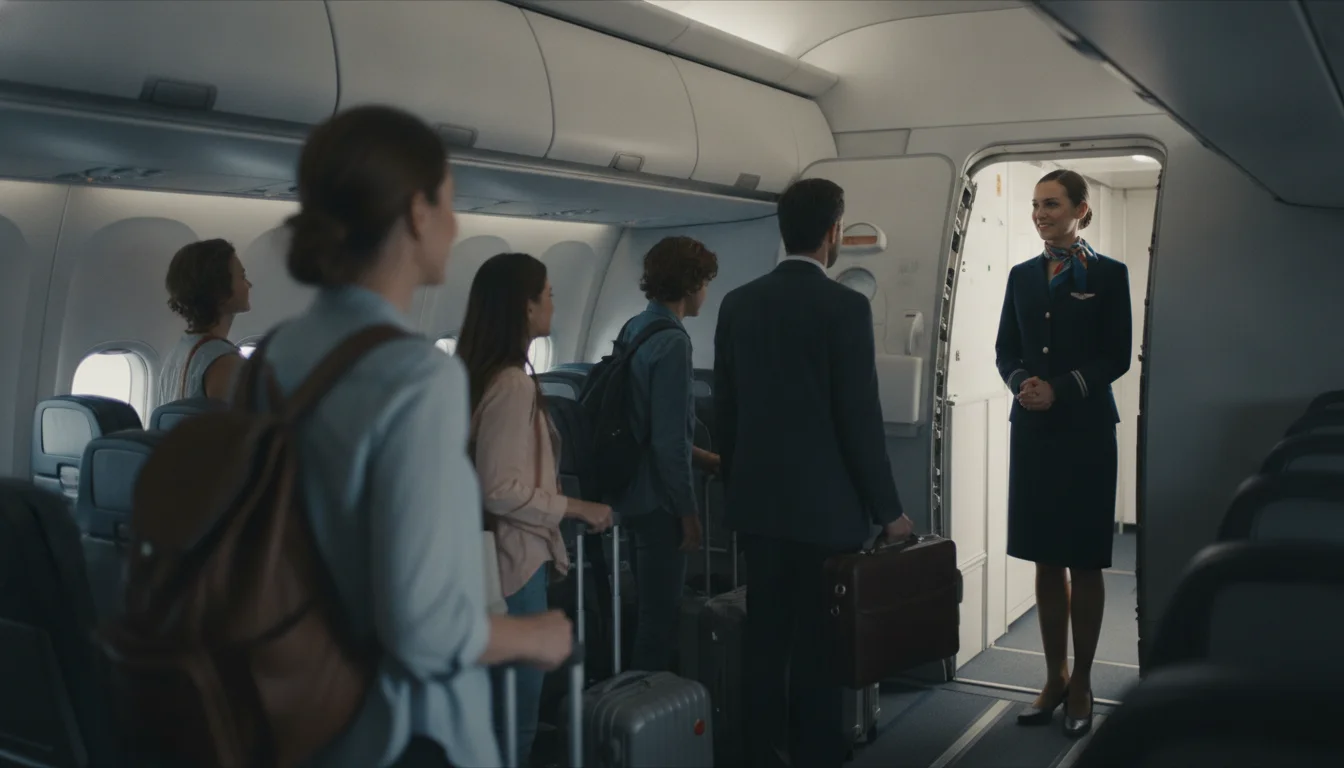 Den sande grund til, at stewardesser hilser på dig – og hvad de egentlig gør