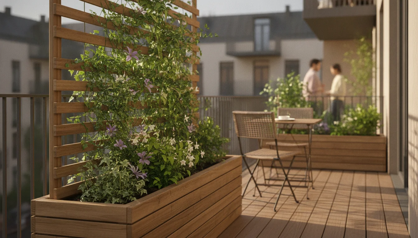Lidl imponerer med plantekasse i træ med espalier: billigt privatliv til små haver