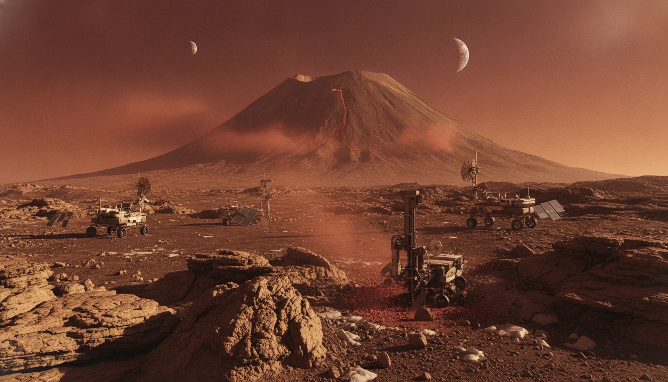 Skjult supervulkan får Mars til at rotere meget hurtigere