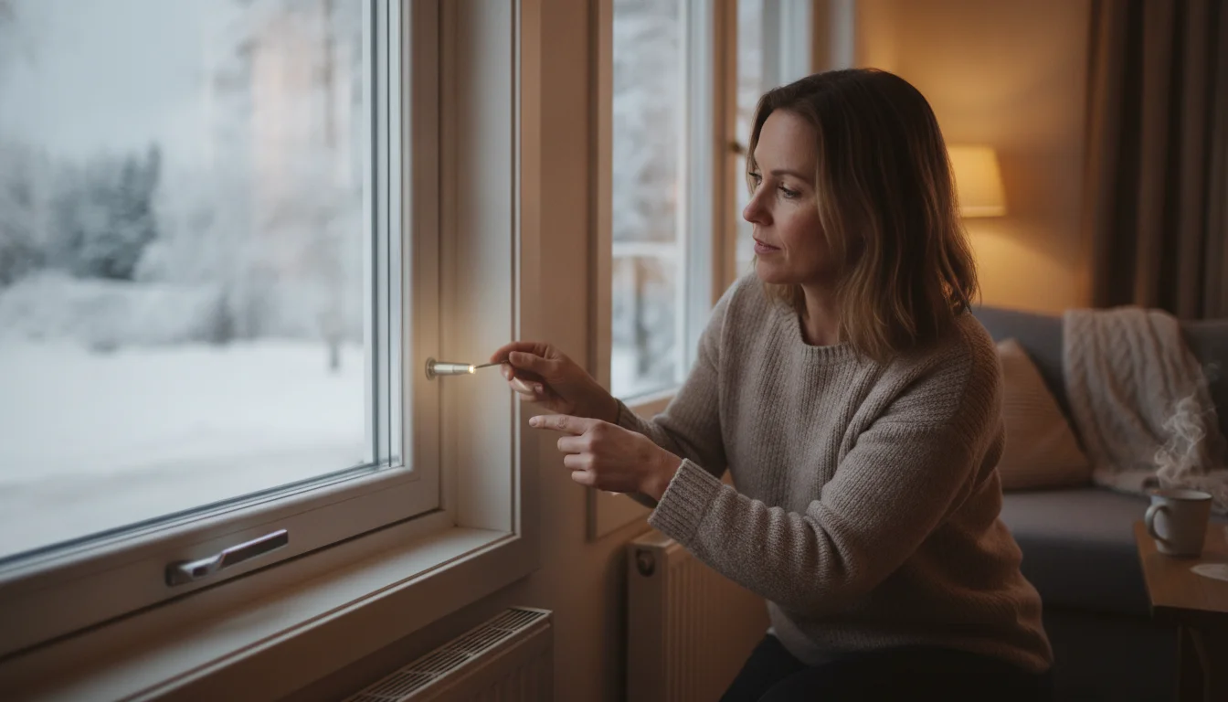 Koldt ved vinduet trods varme? En skjult kontakt i rammen sparer dig penge