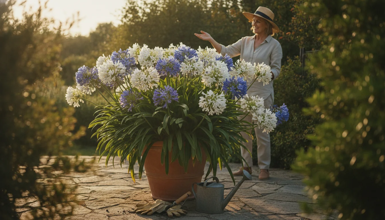 Laver din Agapantus kun blade? Med disse 3 trin får du mange blomster